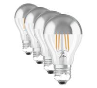 OSRAM LED Retrofit CLASSIC A Bombilla LED, Casquillo B22d, 2700 K, 7 W, Equivalente a 60W, mate, Blanco cálido (Paquete de 4)