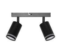 OSRAM LED Spot Pulse Foco de techo 2x GU10 Placa Negro