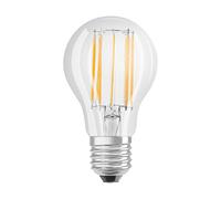 OSRAM LED Star Classic A, casquillo: E27, no regulable, blanco cálido, 2700 K, 11 W, sustituye a una bombilla incandescente de 100 W, transparente, LED Retrofit CLASSIC A, paquete de 6