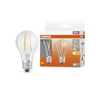 OSRAM LED Star Classic A60 Lámpara LED para enchufe E27, forma de pera, FIL, 806 Lumen, Warm White (2700k), reemplazo de bombillas convencionales de 60 W, no Dimmable, 2 paquetes de 2