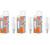 OSRAM LED Star Classic STICK, matte LED-Lampe in Stabform für E14 Sockel, Tageslichtweiß (6500K), 1050 Lumen, Ersatz für herkömmliche 75W-Glühbirnen, 1er-Pack (Paquete de 3)