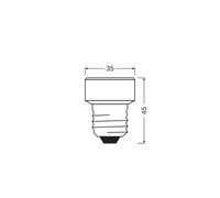 OSRAM LED Star Flat E27 3.5W 2,700K 3-Anillo atenuable intercambiable EC:EPREL:1891346
