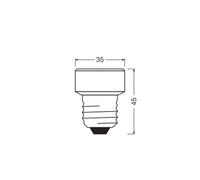 OSRAM LED Star Flat E27 3.5W 4,000K 3-Anillo atenuable intercambiable EC:EPREL:1891349