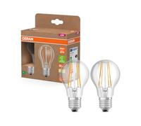 OSRAM LED Superstar Classic A 60 en forma de bombilla clásica, cuerpo de cristal transparente, 3,8 W, 806 lm, casquillo E27, luz blanca cálida con 2700 K 60 mm de diámetro, paquete de 2