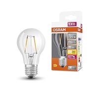 OSRAM LED Superstar Classic A25 lámpara LED Dimmable para base E27, forma de pera, fil, 250 lúmenes, blanco cálido (2700k), reemplazo de bombillas de 25W convencionales, 1 paquete