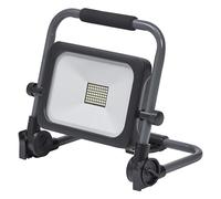 OSRAM Luz de trabajo VAL BAT LED, gris oscuro/negro, 30W, 3000lm, temperatura de color blanco frío, con batería, pequeña, portátil, con soporte, tamaño de bolsillo, IP54, 6500 K.