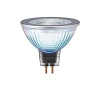 Osram-Ledvance Parathom Dim MR16 50 36º. Bombilla led reflectora MR16 regulable 12V 8W 2700K 36º GU5.3. 621 Lumen. Equivalente a halógena de 50W. 25.000 Horas. Dimensiones: 46 X 51mm. Luz cálida.