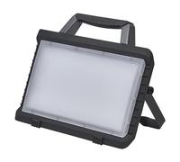 OSRAM Luz de trabajo LED VAL BAT PANEL, gris oscuro/negro, 30W, 2400lm, temperatura de color blanco frío, con batería, pequeña, portátil, con soporte, tamaño de bolsillo, IP54, 6500 K.