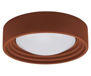 OSRAM OR oncrete, plafón de hormigón marrón con tecnología LED, 13W, 800 lúmenes, 3000K, luz blanca cálida agradable, regulable en 3 niveles mediante un clic, diámetro de 300 mm, protección IP20,