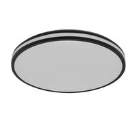OSRAM OR aleb luz de techo LED 490mm, 36W, 3000K blanco cálido, Negro, Metal con anillo de plástico, IP20