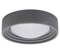 OSRAM OR oncrete, plafón de hormigón gris con LED, 13W, 800 lúmenes, 3000K, luz blanca cálida agradable, regulable en 3 niveles mediante un clic, diámetro de 300 mm, protección IP20, apto para bañ