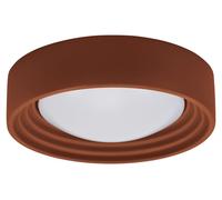 OSRAM OR oncrete, plafón de hormigón marrón con tecnología LED, 13W, 800 lúmenes, 3000K, luz blanca cálida agradable, regulable en 3 niveles mediante un clic, diámetro de 300 mm, protección IP20,