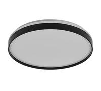 OSRAM OR isela luz de techo LED 485mm, 36W, 3000K blanco cálido, Negro, Metal con anillo de plástico, IP20