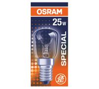 OSRAM - Pebeteros incandescentes 25 W E14 de 190 lm y 1.000 horas de duración, ideales para lámparas de mesilla, frigoríficos, hornos y uso industrial