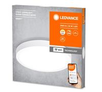 OSRAM - Plafón LED SMART WIFI 22W Ø400 mm con tecnología CCT ajustable (3000K/4000K/6000K), 1800 lm, IP20, para salón, dormitorio o pasillo, fabricado en aluminio y PS