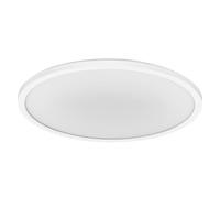 OSRAM Plafón ORBIS Ultra Slim 400mm, blanco, 22W, 2720lm, homogéneo, luz blanco cálido (3000K) + retroiluminación, regulación en tres etapas mediante interruptor de pared, ultraplano, protección IP20