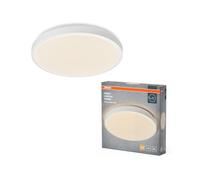 OSRAM Plafón ORBIS LONDON 400mm, blanco, 24W, 2700lm, luz blanca cálida, distribución homogénea de la luz, larga vida útil, no reemplazable, redondo, IP20, 3000K.