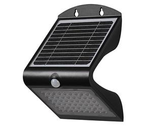 OSRAM Proyector con sensor solar ENDURA negro 4W, 500lm | ENDURA Flood Butterfly, Outdoor Lanterns, Negro, 36000 h, Paquete de 1