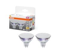 OSRAM Lámpara LED Star MR16 3,3 W 827, blanco cálido 2700 K, GU5.3, 120°, 396 lm, diseño de cristal completo, sin mercurio