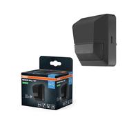 OSRAM SENSOR Aplique con sensor de movimiento 180° y luz para montaje enrasado en techo, gris oscuro, protección IP55, para zonas de entrada