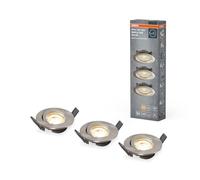 OSRAM Set de focos empotrados regulables mediante interruptor de pared, aluminio, con módulo LED y driver integrados, IP20, para techos suspendidos
