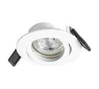OSRAM Set focos empotrados para techo con LED GU10 y sistema Twistlock, luminarias en blanco, protección IP20 para interiores, incluye accesorios completos de montaje y conexión