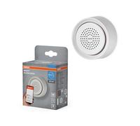 OSRAM Sirena Smart+ Blanca, 90 dB, IP20, plástico, USB Tipo C | SMART+ WIFI Alarm Siren, Lighting Controls, blanco, 64 mm dia, Paquete de 1