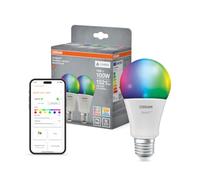 OSRAM SMART+ Bombilla RGB (pack de 2, E27, 14W) - 16M colores - blanco