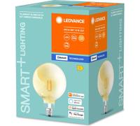 Osram SMART+ Filament Globe, regulable, bombilla inteligente, Bluetooth, transparente, LED, casquillo E27, forma G125
