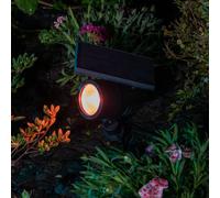 OSRAM SMART+ Foco LED solar, negro, pica de tierra, RGB CCT IP44
