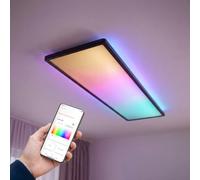 OSRAM SMART+ Matter Planon Easyfix 98x20cm IP54 Black Multicolour | SMART+ MATTER Planon Slim, Ceiling Luminaire, Negro, 25000 h, Paquete de 1