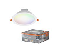 OSRAM SMART+ Matter Downlight Empotrable LED Blanco 170mm, 12W, 1200lm, RGB+TW 3000-6500K, WiFi, Alexa, 110°, Empotrado