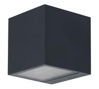 OSRAM SMART+ WiFi Brick Lámpara de pared LED Arriba/Abajo Gris oscuro, 14W, 550lm, RGB+W 3000K, WiFi, Alexa, IP44 Exterior