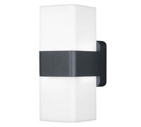 OSRAM SMART+ WiFi Cube Arriba/Abajo Lámpara de pared LED Gris oscuro, 14W, 950lm, RGB+W 3000K, WiFi, Alexa, IP44 Exterior