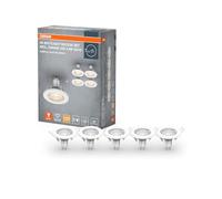 OSRAM Spotlight Empotrados Set con 5 LED Blanco | Spotlight Recess Set Incl. Osram LED, Spot lights and ceiling spots, Blanco, 80 mm dia, 25000 h, Paquete de 5