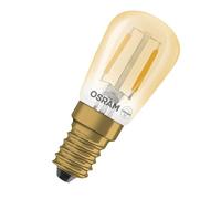 OSRAM Tubo LED Vintage 1906 T26 Filamento 1.6W E14 dorado transparente | Vintage 1906 LED T26 5 Filament, LED Lamps, Oro, 26 mm dia, 15000 h, Paquete de 1