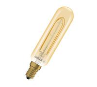 OSRAM Tubo LED Vintage 1906 T28 Filamento 4.8W E14 dorado transparente | Vintage 1906 T28 36 Filament DIM, LED Lamps, Oro, 28 mm dia, 15000 h, Paquete de 1