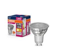 OSRAM Valor de estrella LED de PAR16 Lámpara LED para base Gu10, lámpara reflector, GL, 575 lúmenes, blanco cálido (3000k), reemplazo de bombillas convencionales de 80W, 10 paquetes de 10