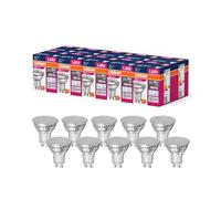 OSRAM Valor de estrella LED de PAR16 Lámpara LED para el zócalo Gu10, lámpara reflector, GL, 620 lúmenes, luz de día blanca (6500k), reemplazo de bombillas convencionales de 49W, paquete de 10