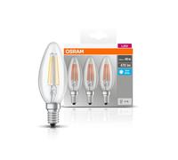 OSRAM vela LED E14 4W filamento 4.000K 470lm 3 ud EC:EPREL:523193