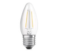 OSRAM vela LED E27 4,8W blanco transparente EC:EPREL:523116