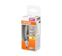 OSRAM - Vela LED Filamento Clara 1,8 W E-14 827 con 250 lm y 15.000 horas de duración para luces interiores, lámparas de mesita de noche, apliques pared interior y plafón led techo