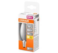 OSRAM - Vela LED Filamento MATE 5,5 W E-14 827 con 806 lm y 15.000 horas de duración para lámpara mesita noche, lámpara techo salon y luces interiores, eficiencia energética D