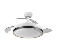 OSRAM Ventilador de techo retráctil de 1070 mm, 66 W LED 3CCT, motor DC, 6 velocidades, temporizador con control remoto, 6460 m³/h