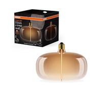 Osram Lámpara LED vintage 1906 Big Elipse E27 regulable 4W 120 lm cristal marrón 215 mm 1800 K