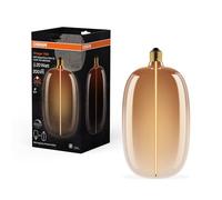 Osram Lámpara LED Vintage 1906 Big Elipse Oval – 4,8 W regulable E27 cristal marrón té 145 mm
