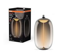 Lámpara LED vintage de 1906, ovalada, elíptica gra 4058075836341