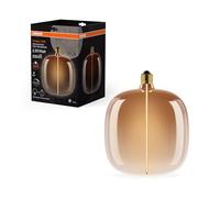 Osram Lámpara decorativa Vintage 1906 Big Oval – LED 4,8W 1800K E27 regulable, marrón té