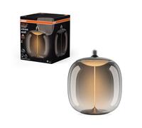 OSRAM Lámpara LED Vintage 1906 Big Oval – E27 12W 400 lm 1800K regulable ahumado 250 mm CRI 80