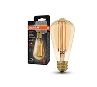 Osram Lámpara LED Vintage 1906, tinte dorado, 5.8W 470 lm, E27, blanco cálido, regulable